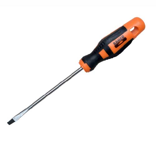 Destornillador bicomponente punta plana cónica 4x75mm